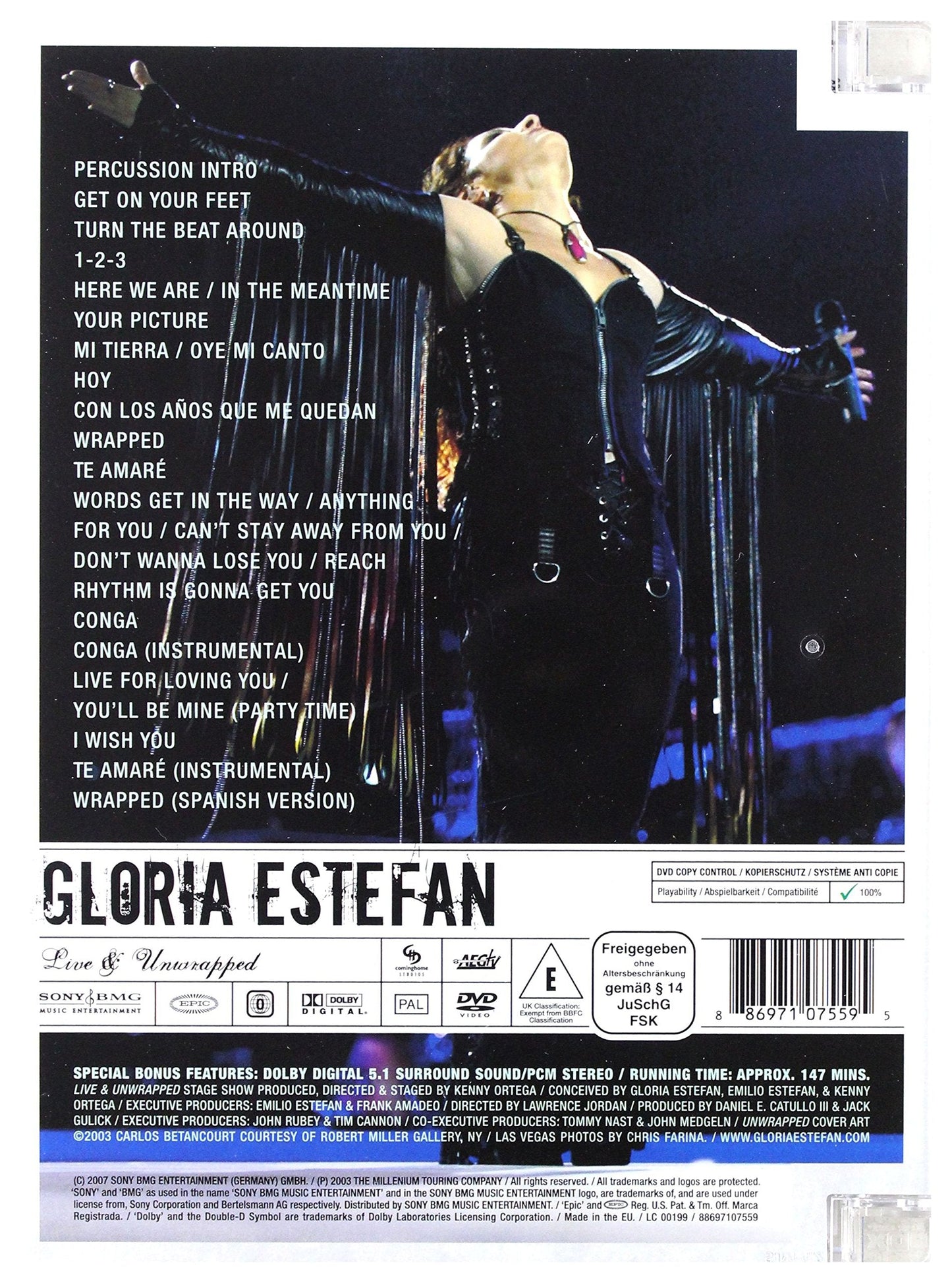 ESTEFAN, GLORIA - LIVE & UNWRAPPED
