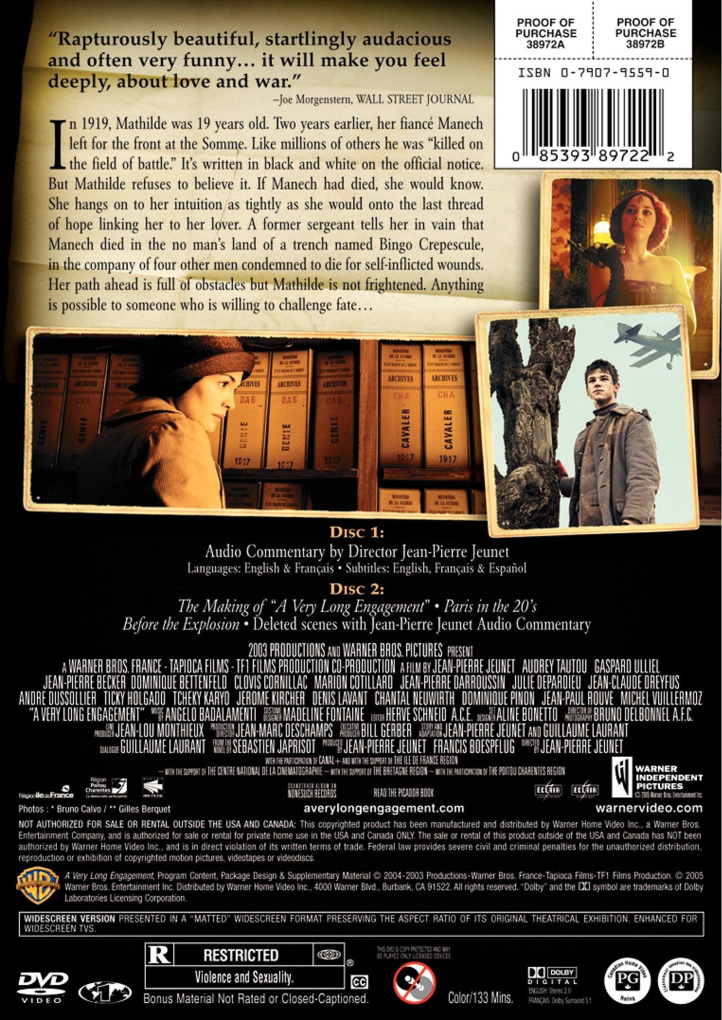 A Very Long Engagement (Bilingual) - DVD (Used)