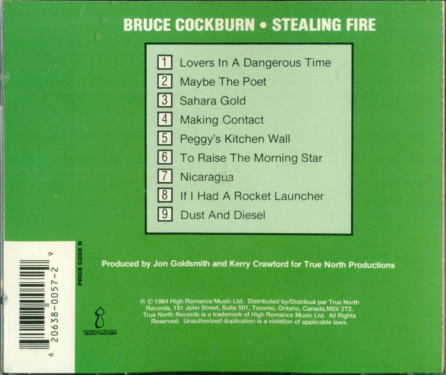 Bruce Cockburn / Stealing Fire - CD (Used)