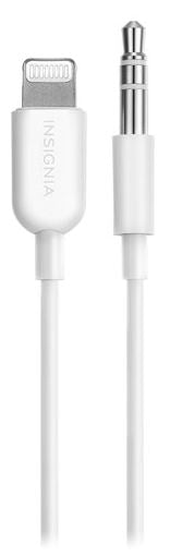 Câble Lightning/stéréo 3,5 mm d'Insignia de 0,9 m (3 pi) - blanc (NS-MA35A83W-C)