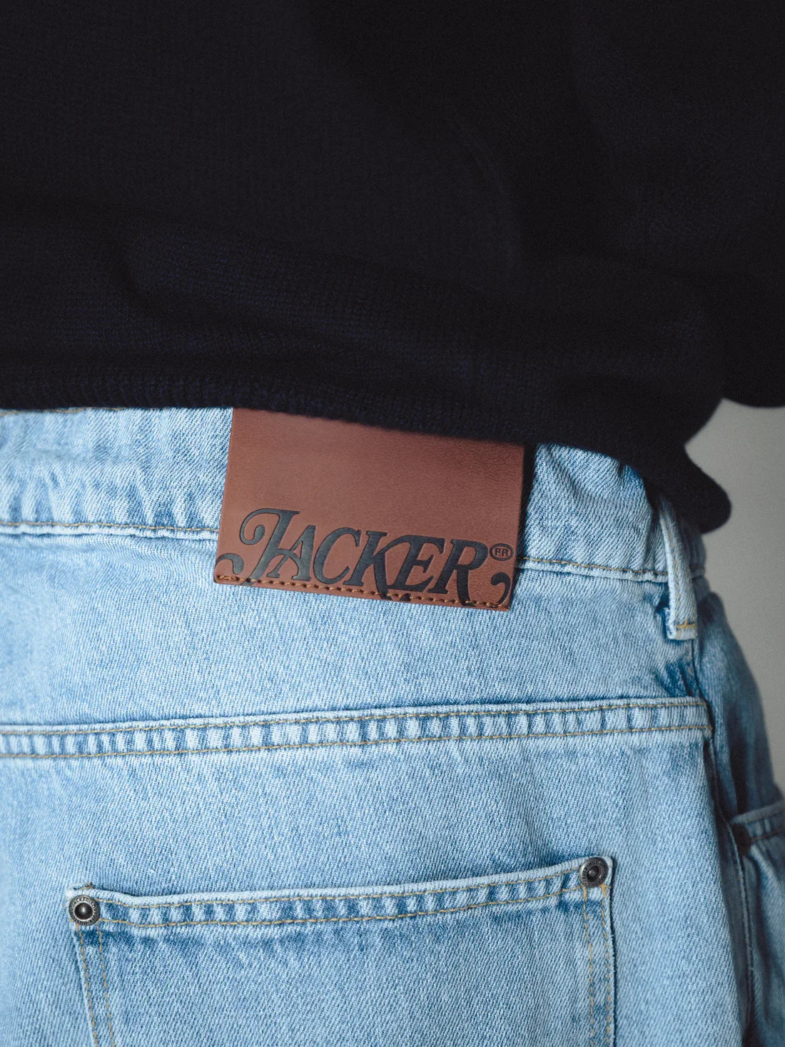 Jacker 'Classic' Denim Baggy Pants - Light Blue