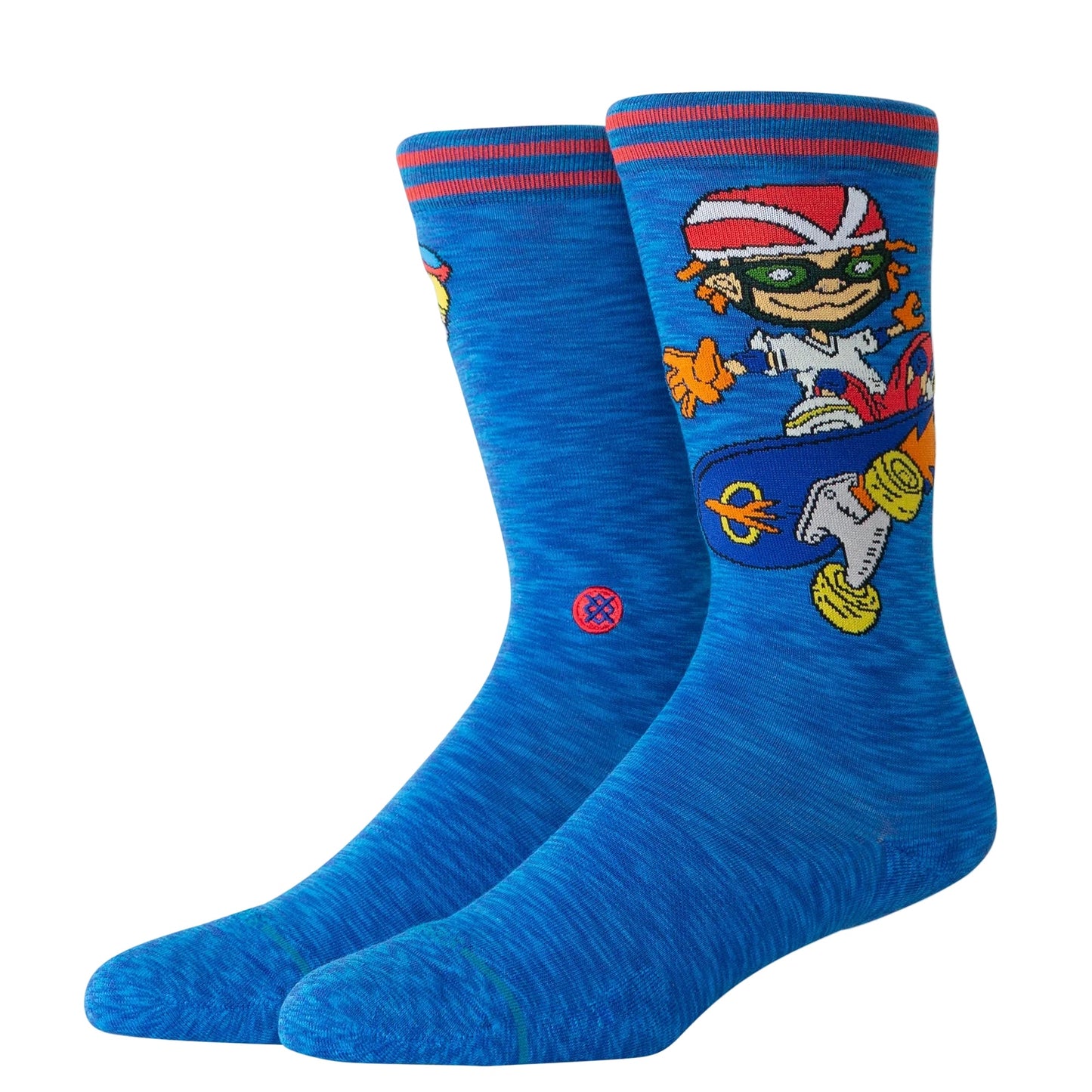 Stance x Rocket Power 'Reggie and Otto' Crew Socks - Royal