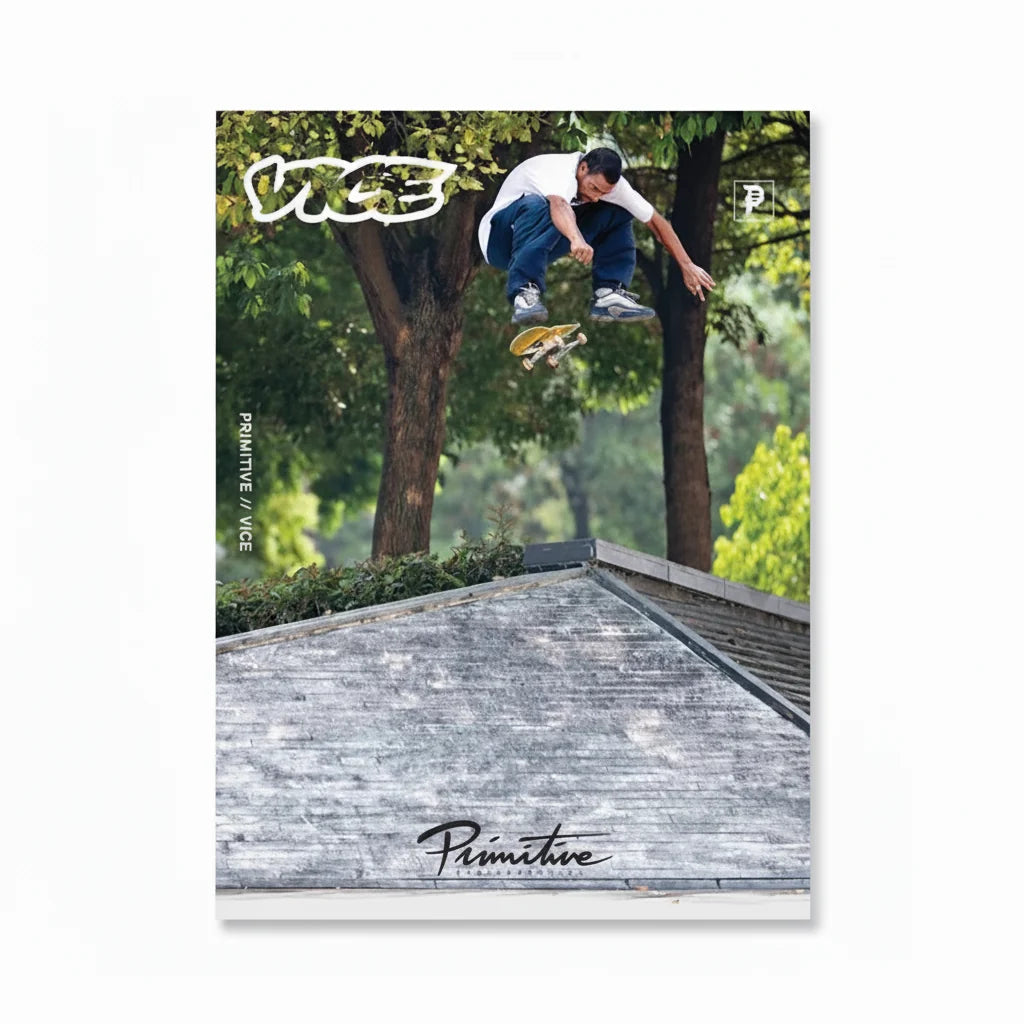 Primitive x Vice 'Mag Cover' Sticker - Grey