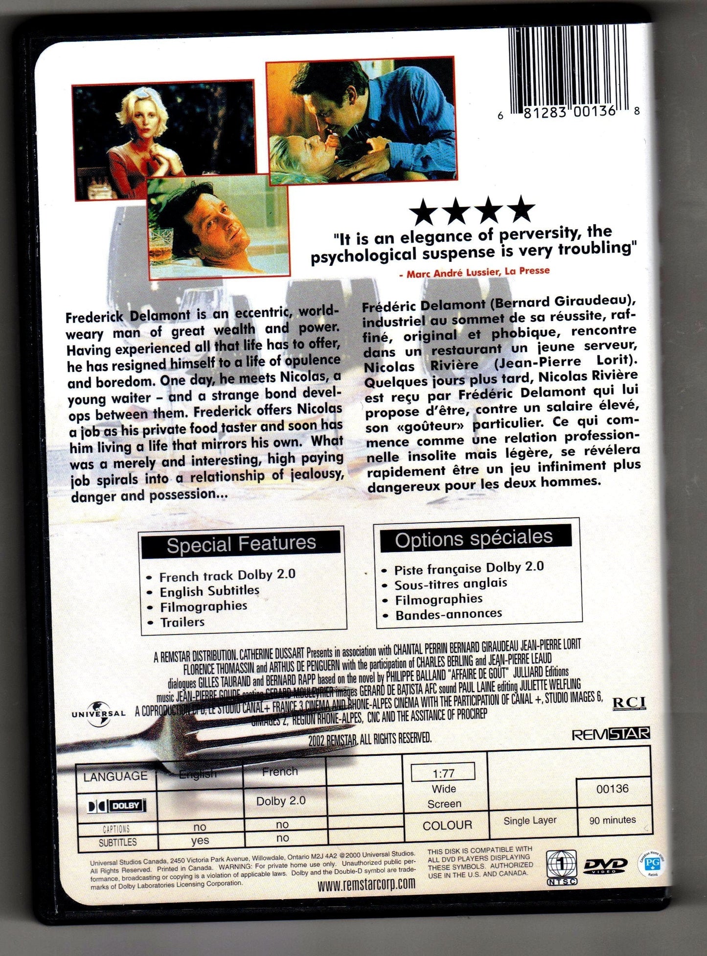 Une Affaire De Goût - DVD
