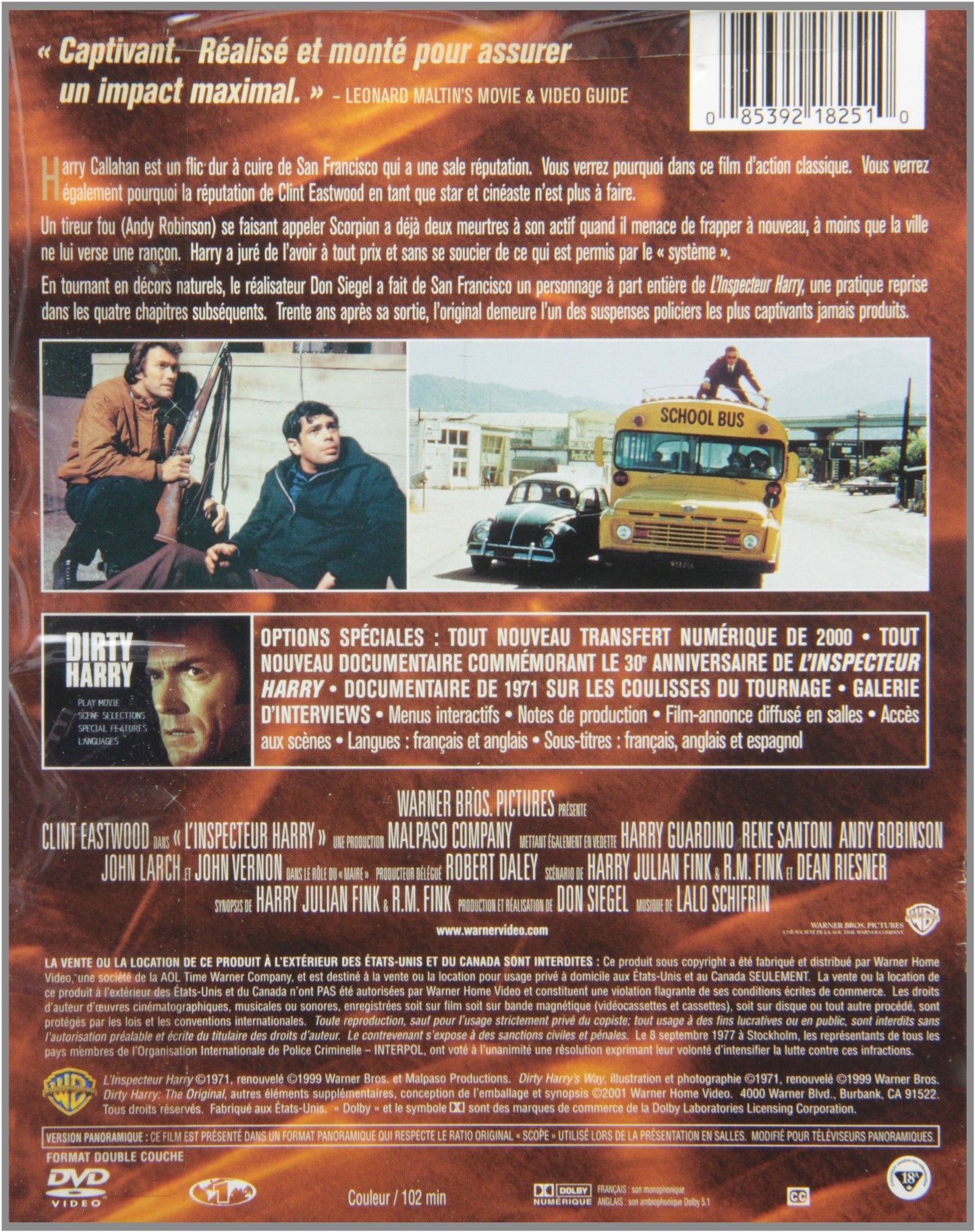 L'Inspecteur Harry - DVD (Used)