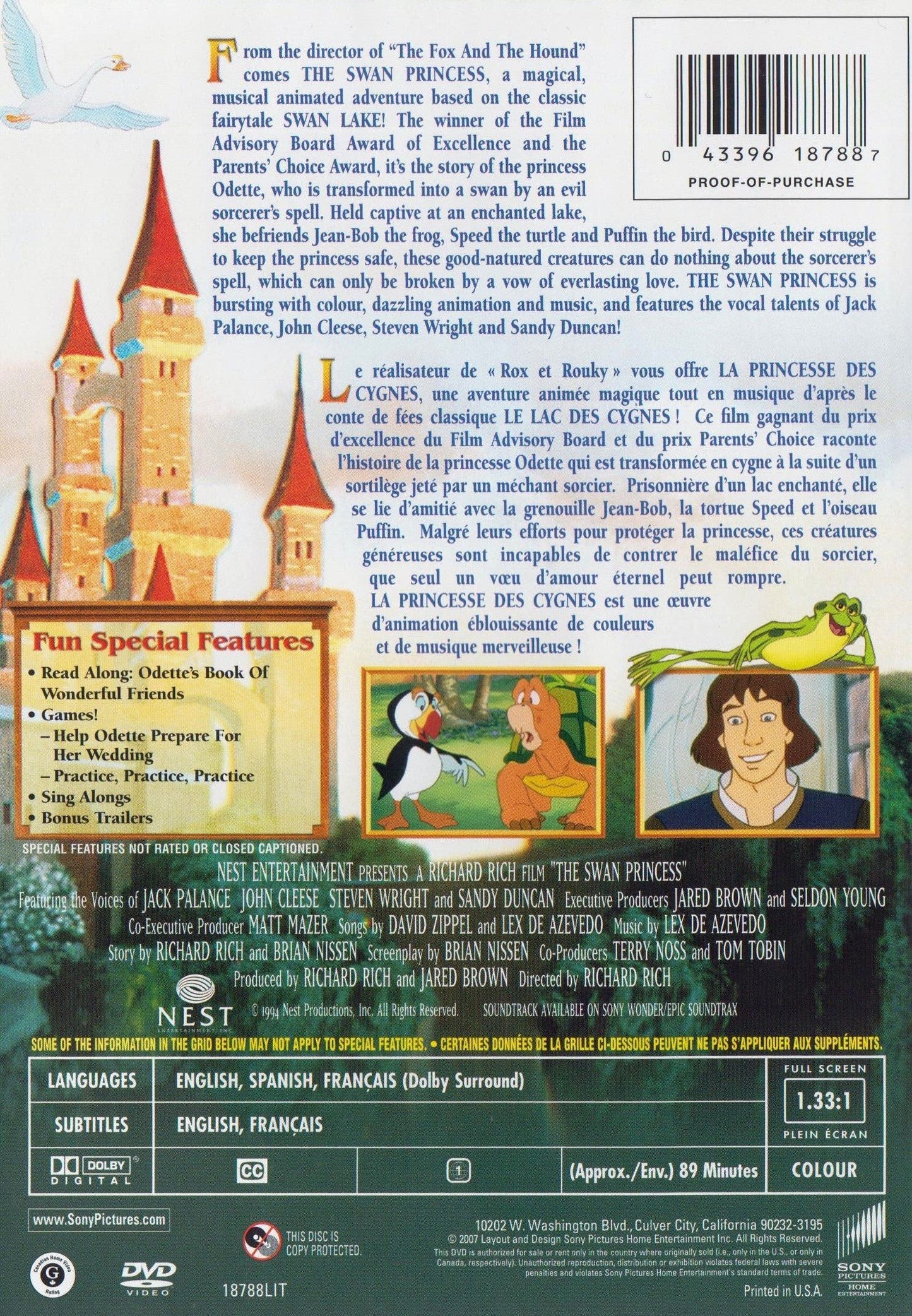 The Swan Princess (Special Edition) - DVD