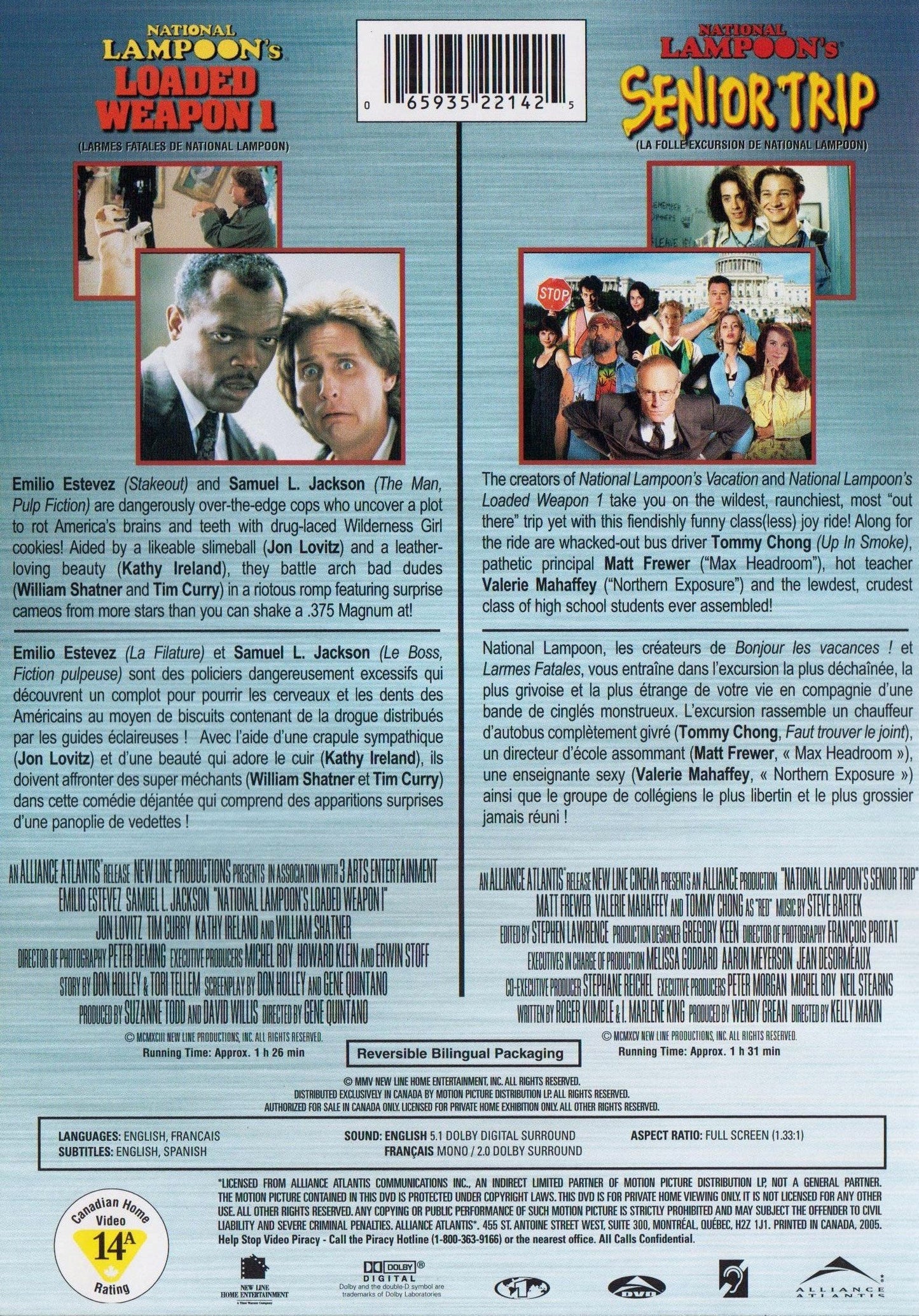 Loaded Weapon + Senior Trip - DVD (Used)