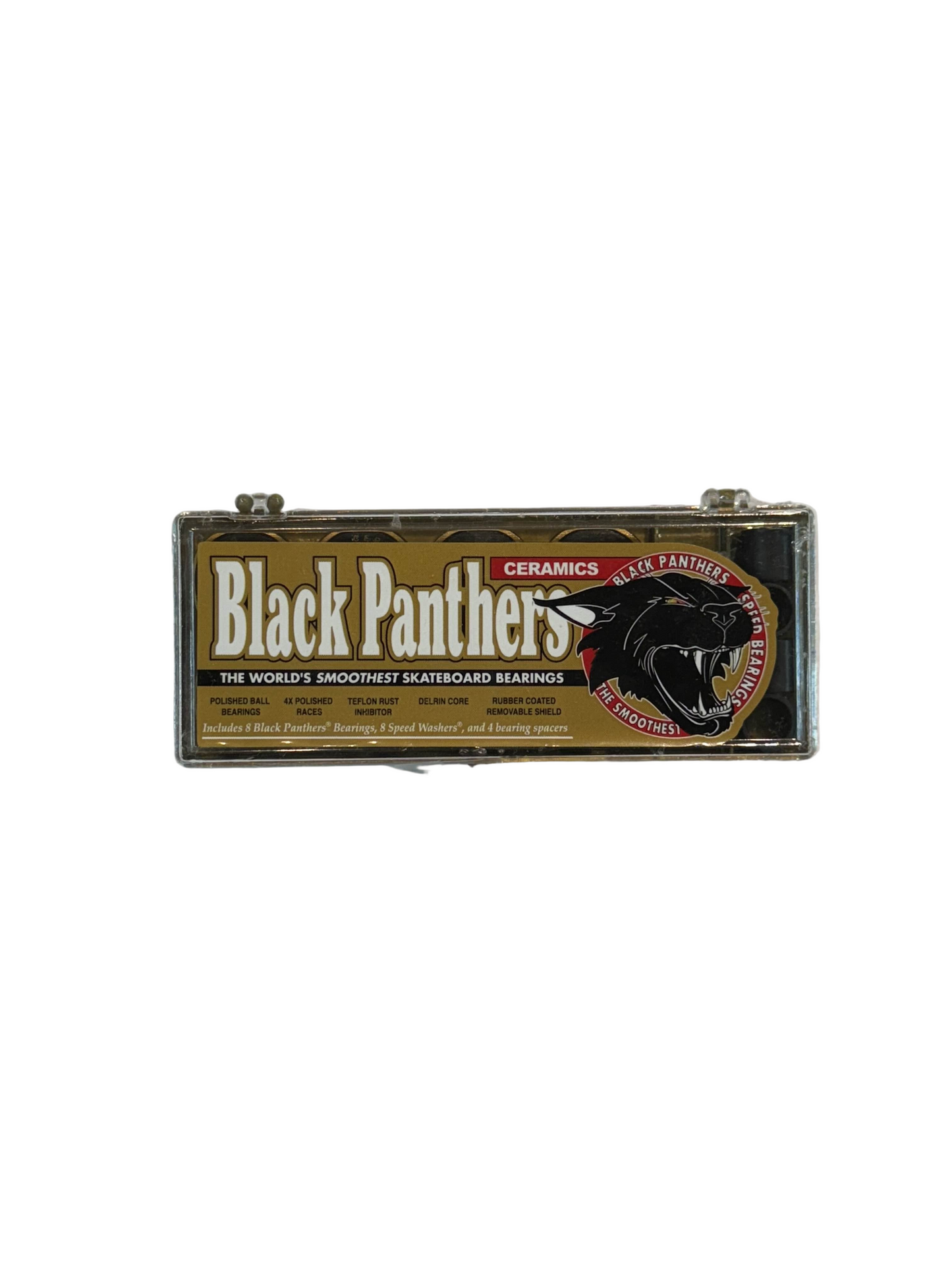 Black Panthers 'Speed' Ceramics Bearings - Black/Gold