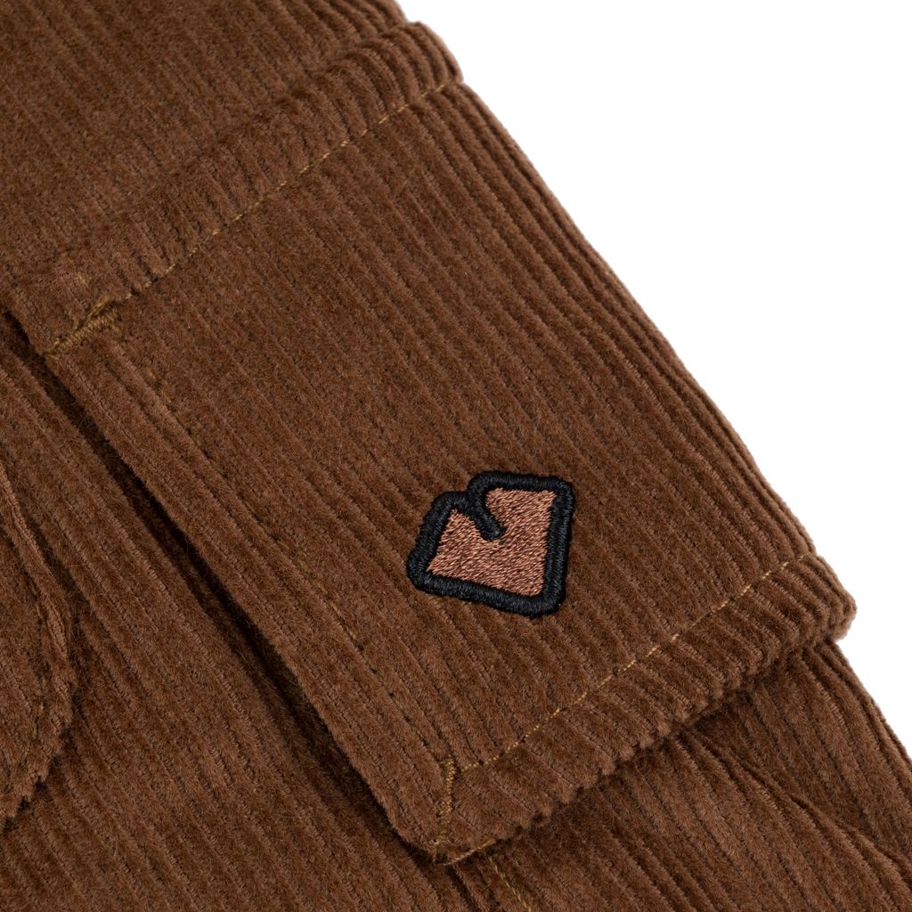 Loviah 'Trooper' Baggy Corduroy Shorts - Brown
