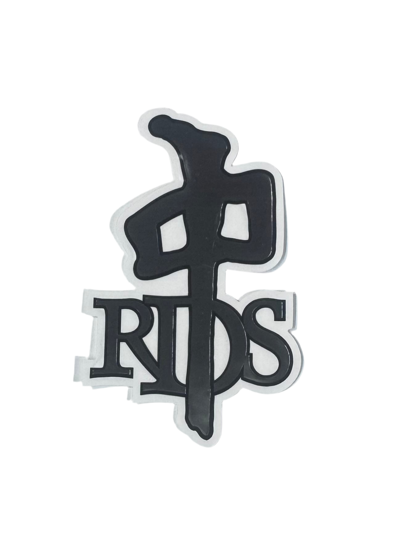Red Dragon 'OG Logo' Sticker - Chrome