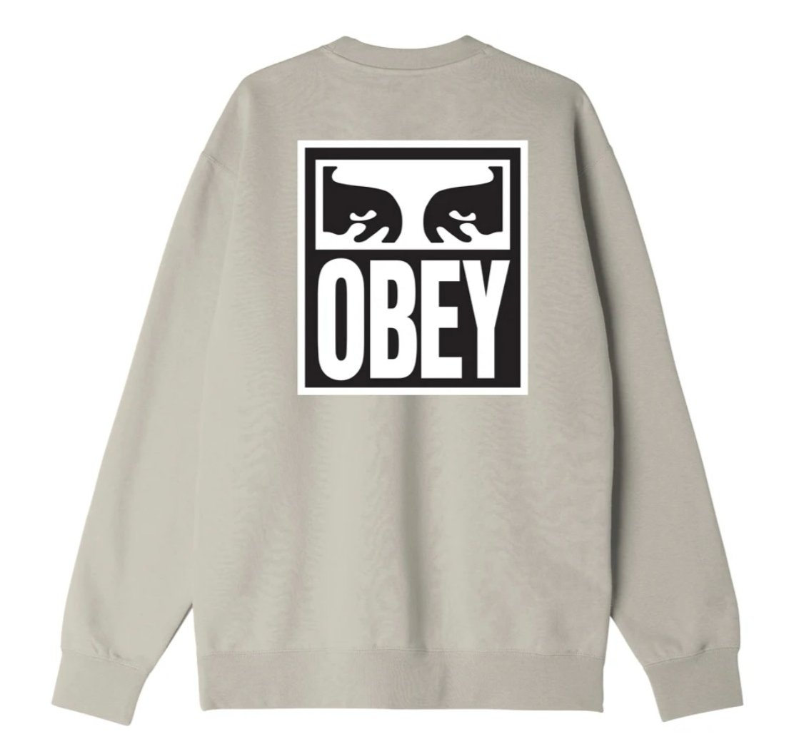 Obey 'Eyes Icon' Sweatshirt - Silver Grey