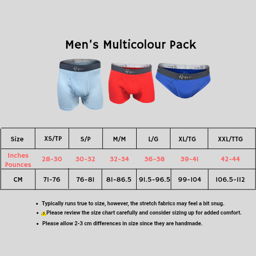 3-Pack, Multicolour Pack