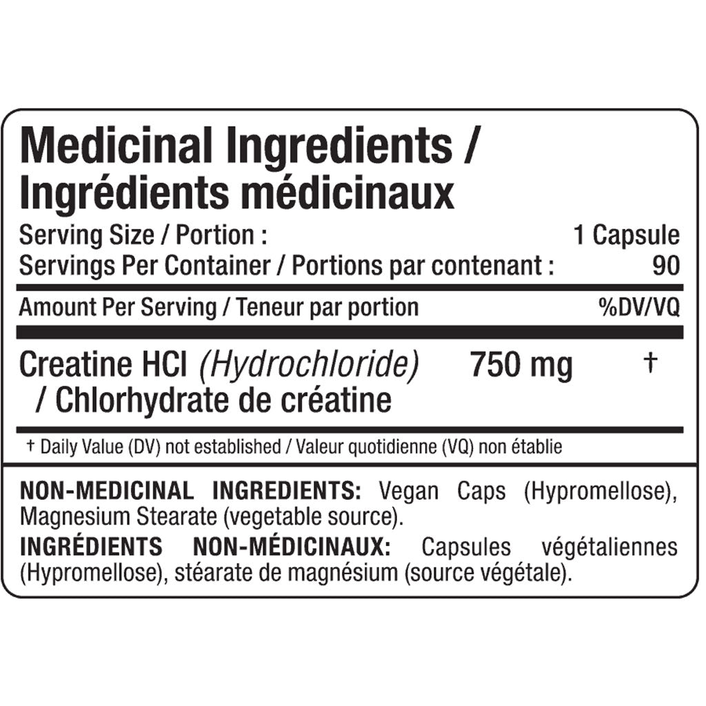 Allmax CREATINE HCL, 90 VCaps