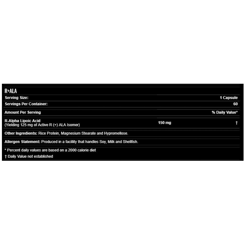 Allmax R-ALA, (Alpha Lipoic Acid), 60 Caps