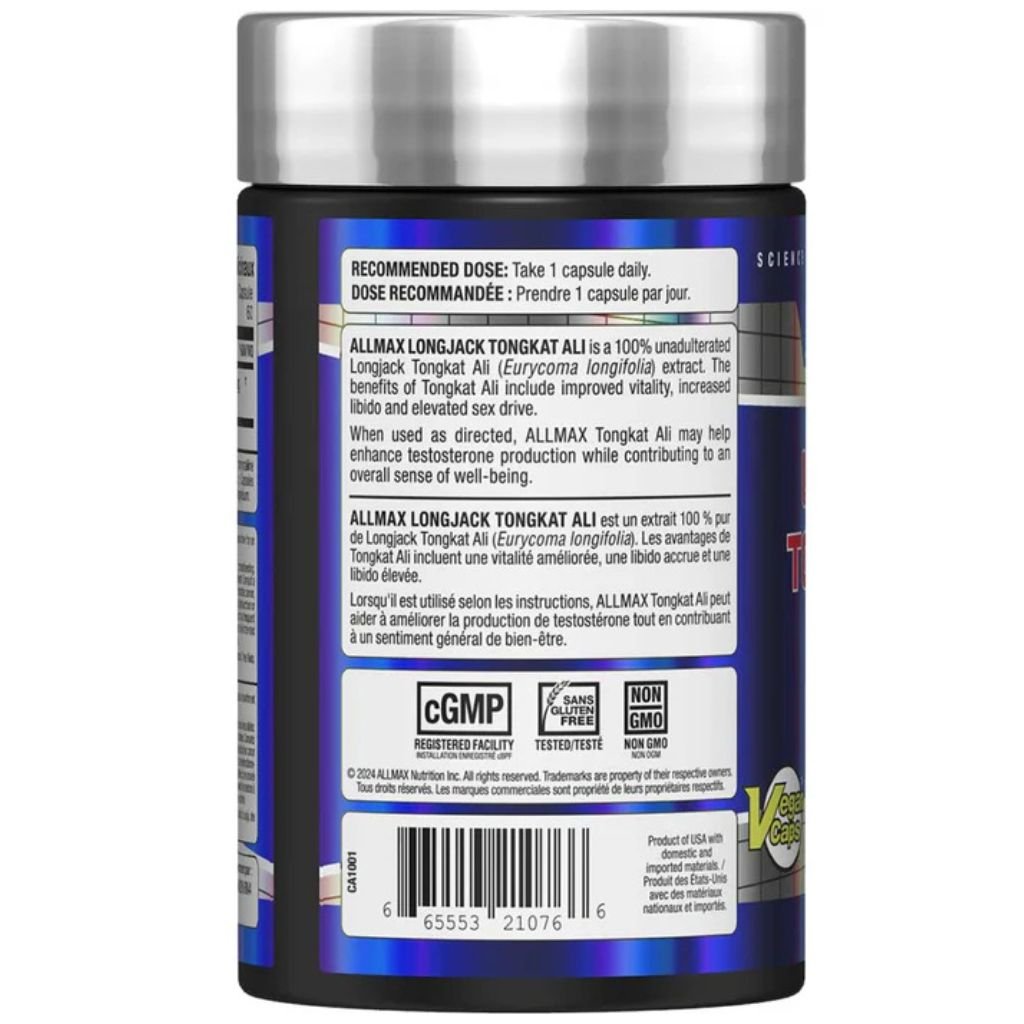 Allmax LONGJACK TONGKAT ALI, 60 Capsules