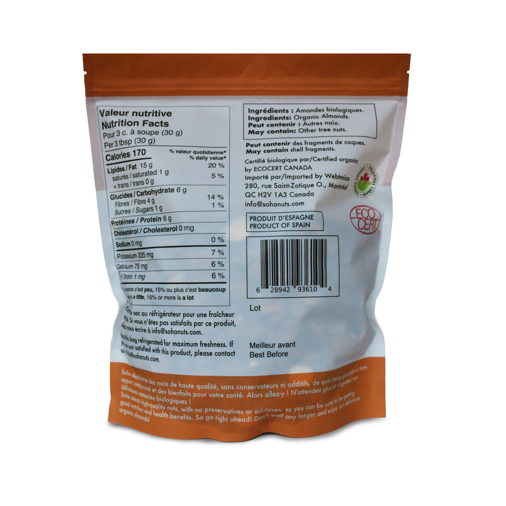 Organic Raw Almonds