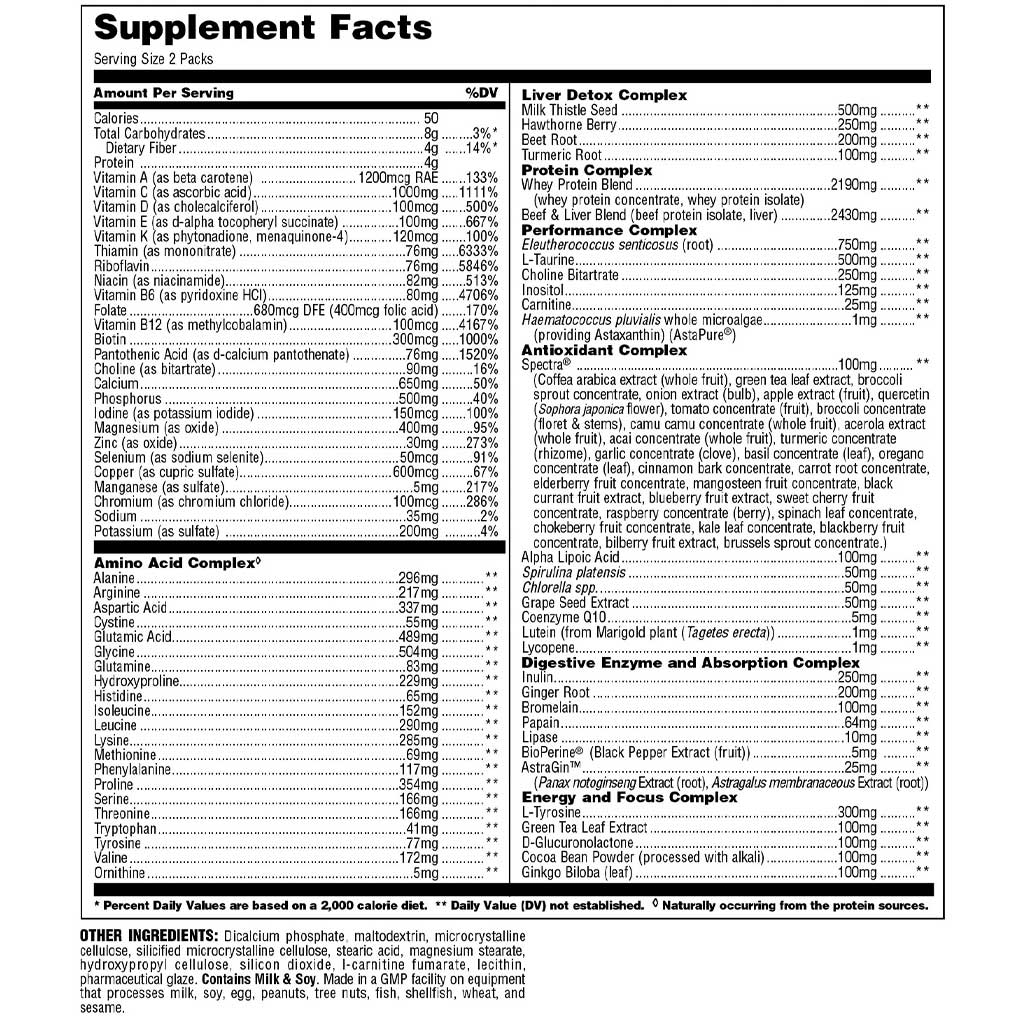 Animal PAK, 44 Packs