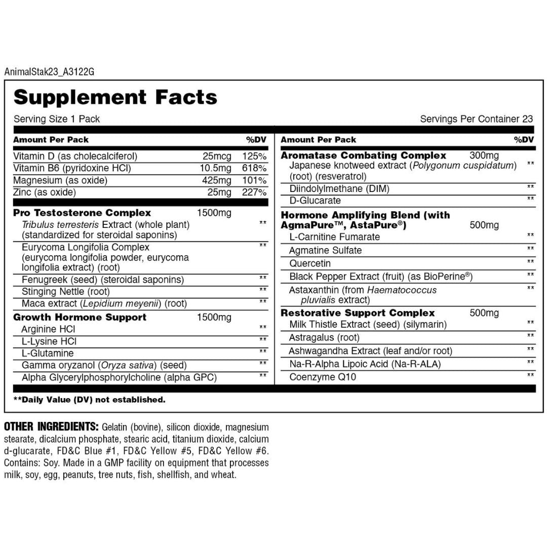 Animal STAK, 21 Servings