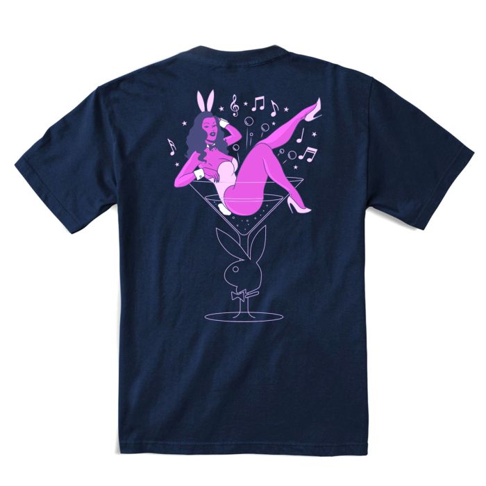 Color Bars X Playboy 'Casino' Tee - Navy
