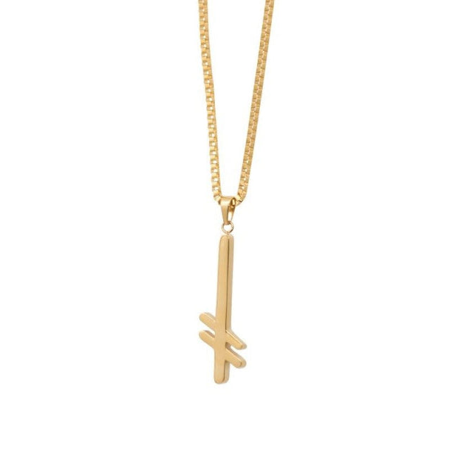 Deathwish 'Gang Logo' Necklace - Gold