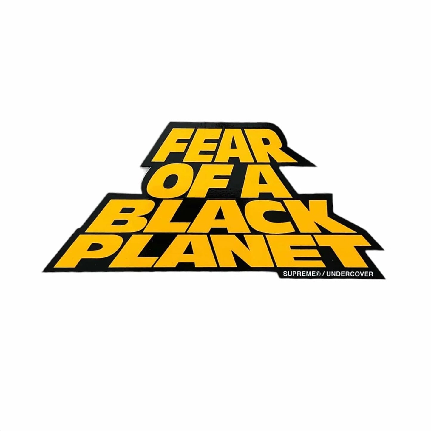 Supreme x Undercover x Public Enemy 'Fear Of A Black Planet' Sticker - Yellow