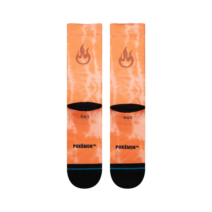 Stance x Pokémon 'Charizard' Crew Socks - Orange
