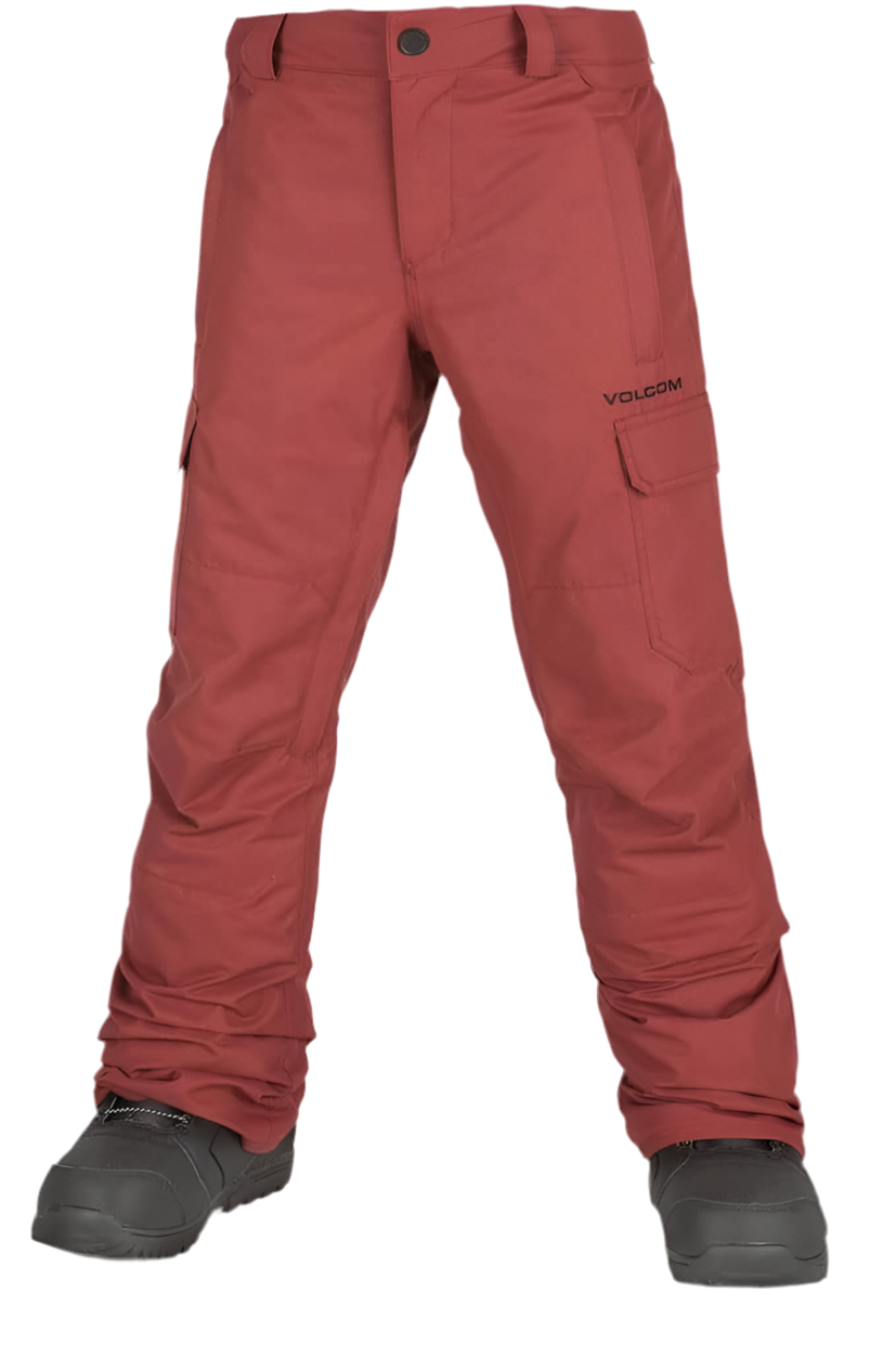 Volcom 'Cargo' Insulated Snowpants - Beetroot (KIDS)