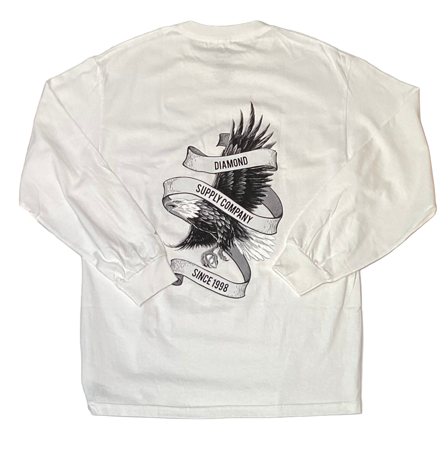 Diamond Supply Co. 'Eagle' L/S Tee - White