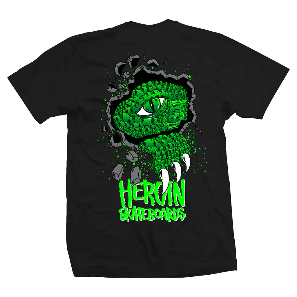 Heroin Skateboards 'Swamp Killer' Tee - Black