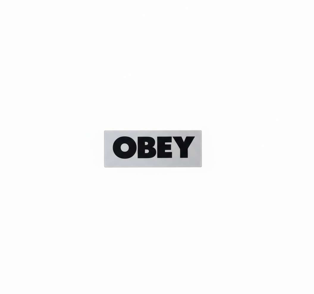 Obey 'Lil Logo' Sticker - White