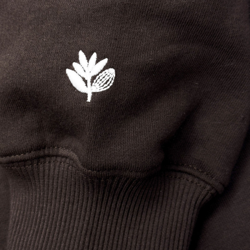 Magenta 'Script' Sweatshirt - Chocolate