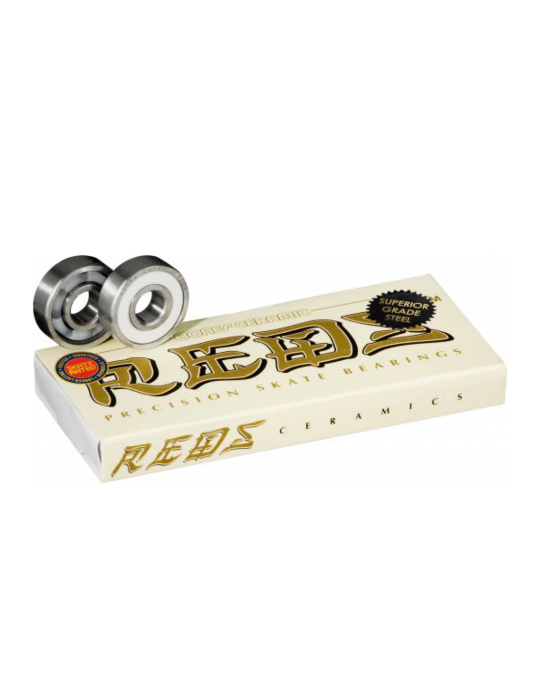 Bones 'Reds' Precision Skate Ceramics Bearings - White