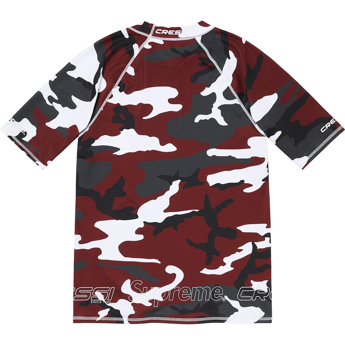 Supreme x Cressi Rash Guard Tee - Red Camo
