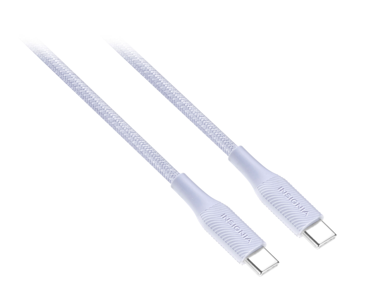 Insignia Câble tressé USB-C vers USB-C de 1,5 m (4,9 pi) (NS-MCCC5GR22-C)