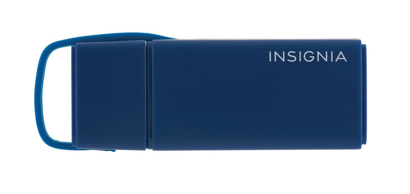 Insignia 2-in-1 USB 3.0 Memory Card Reader - Blue