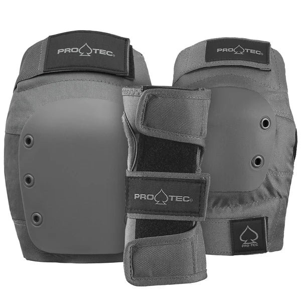 Pro-Tec 'Street' Protective Gear - Grey (3-Pack)