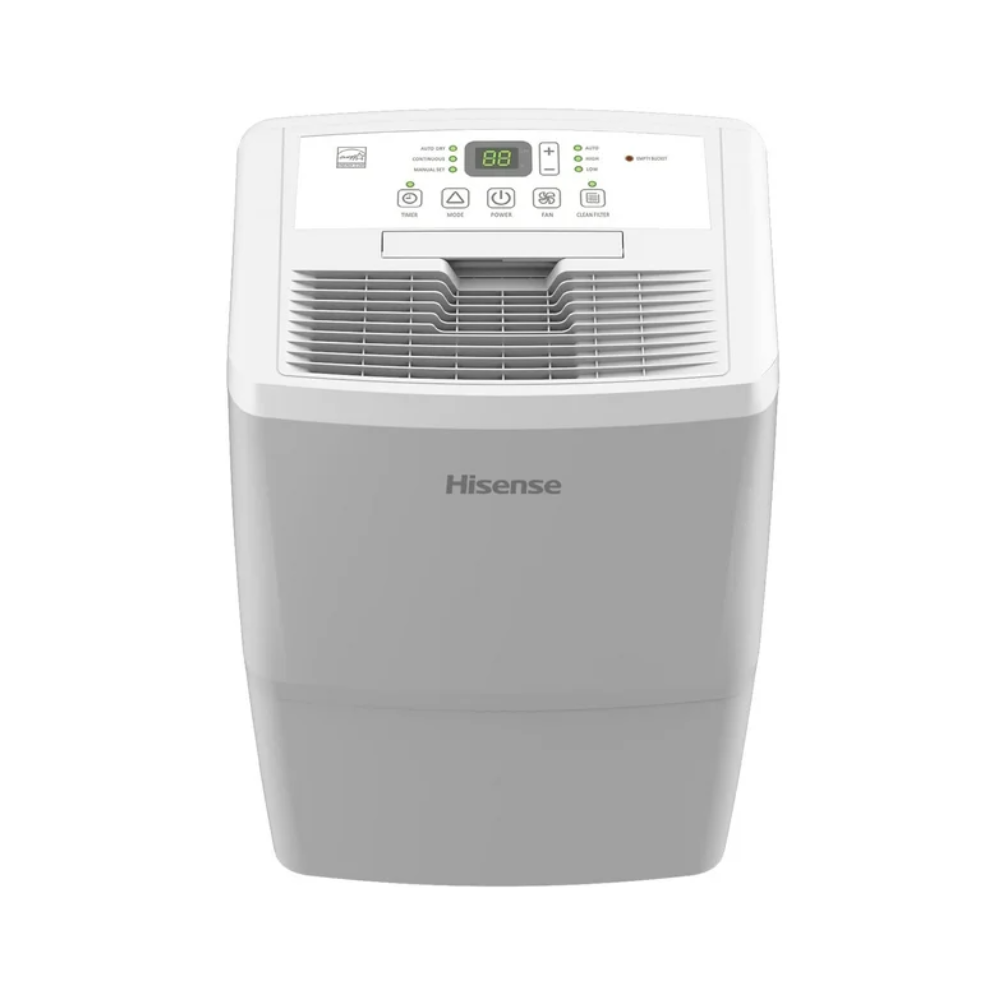 Hisense 50 Pint Dehumidifier with Pump, Bucket or Continuous Drain, 1500 sq ft