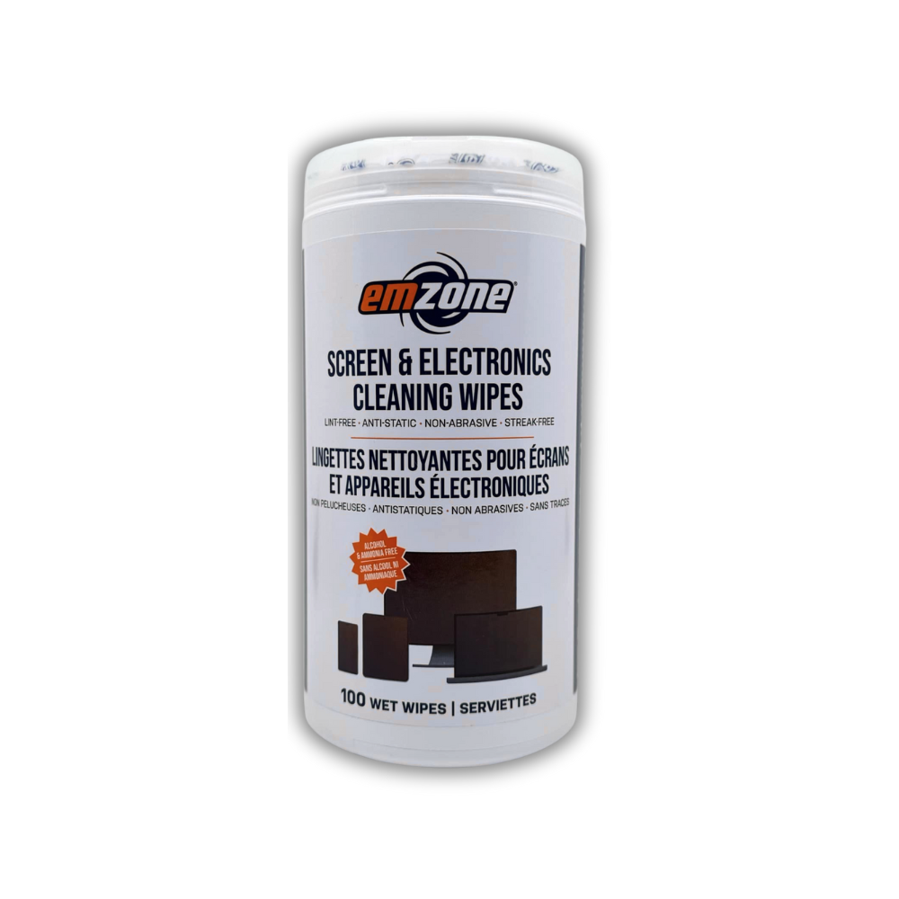 Lingettes de Nettoyage d'Écran Emzone (100)