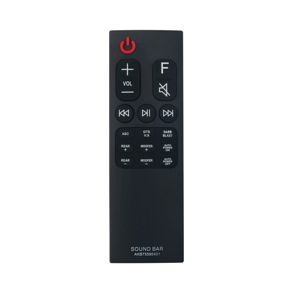 Télécommande de remplacement pour barre de son LG (AKB75595401)