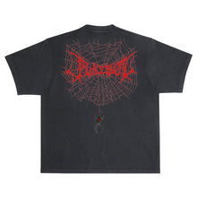 Color Bars X Playboy 'Black Widow Boxy Fit' Tee - Black/Red