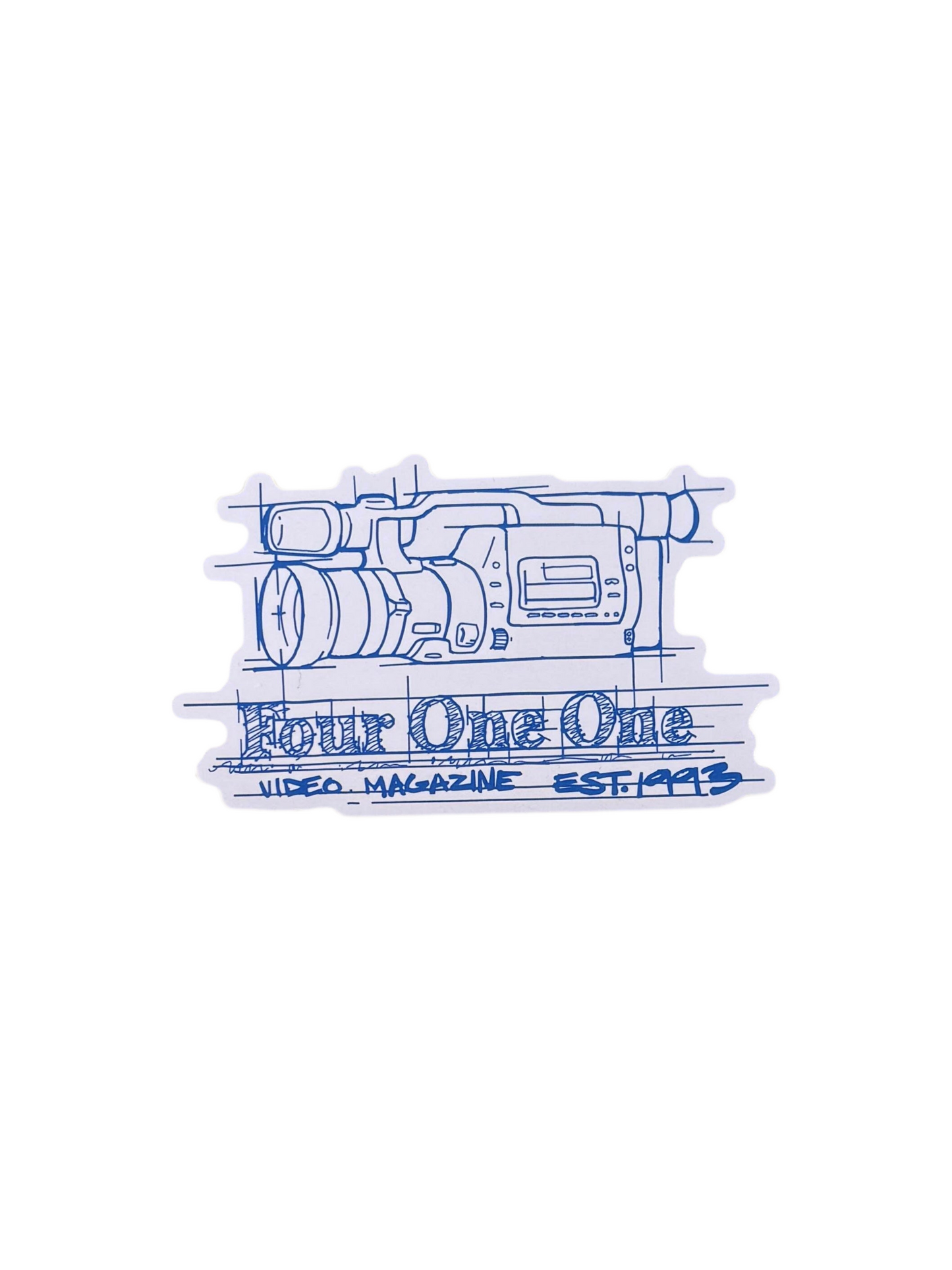 411VM 'Camera' Sticker - Blue