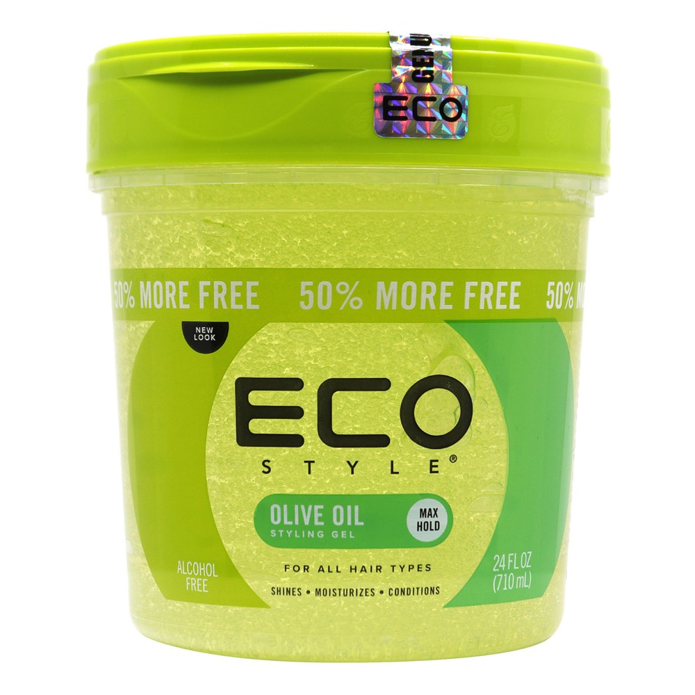 GEL COIFFANT HUILE D'OLIVE ECO STYLE 50% SUPPLÉMENTAIRE - FIXATION MAXIMALE 680g