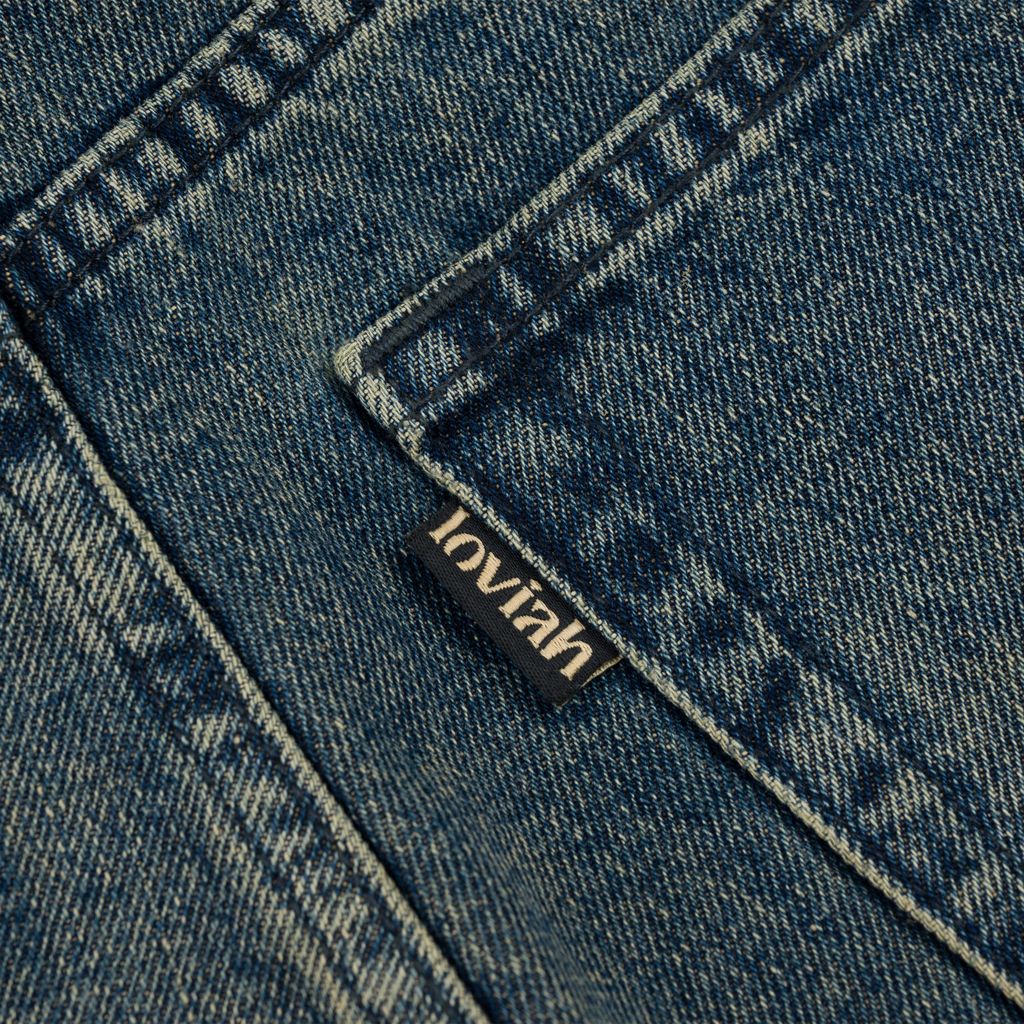 Loviah 'Jhorts' Denim Baggy Shorts - Pine Enzyme Wash