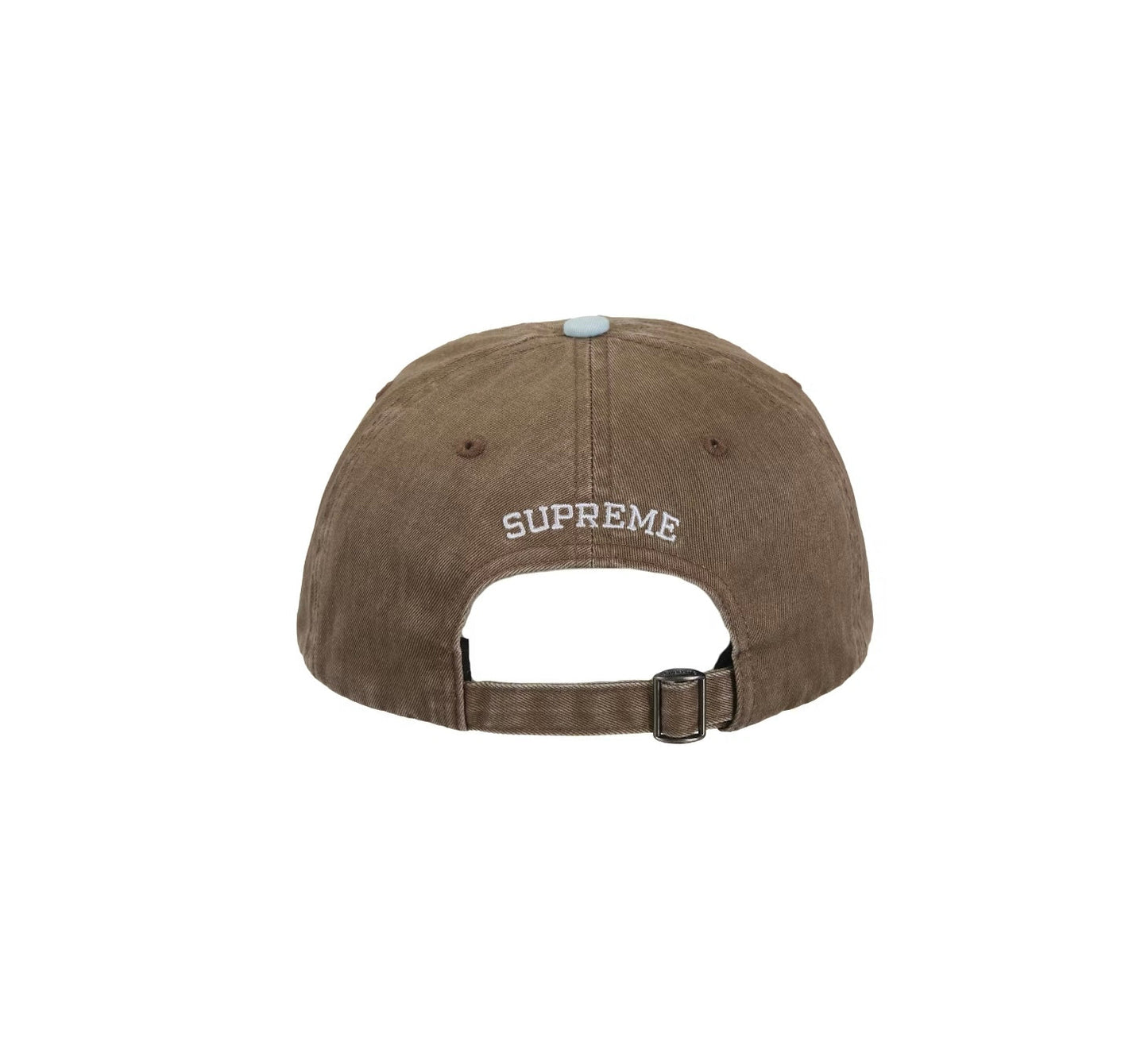 Supreme 'Pigment Coated 2-Tone S Logo' 6-Panel Cap - Brown