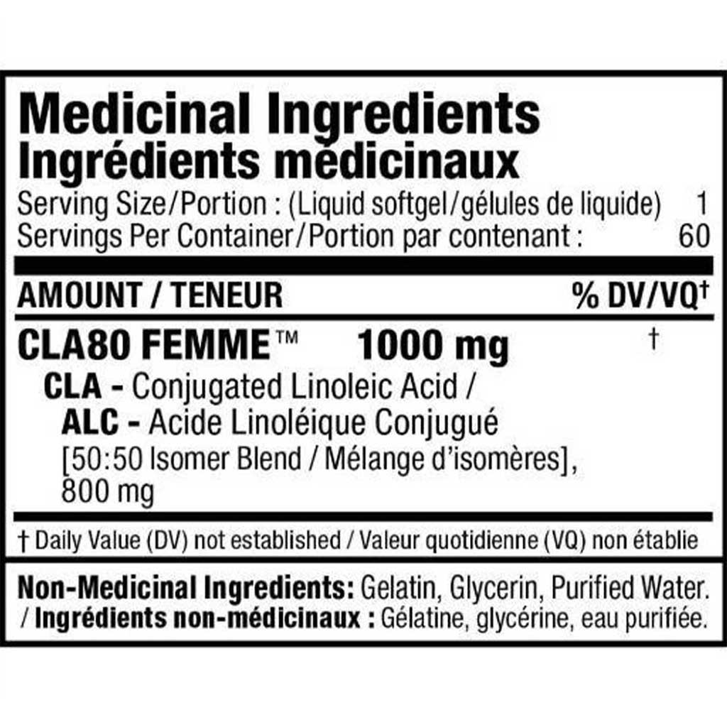 Allmax CLA 80 FEMME, 60 Softgels