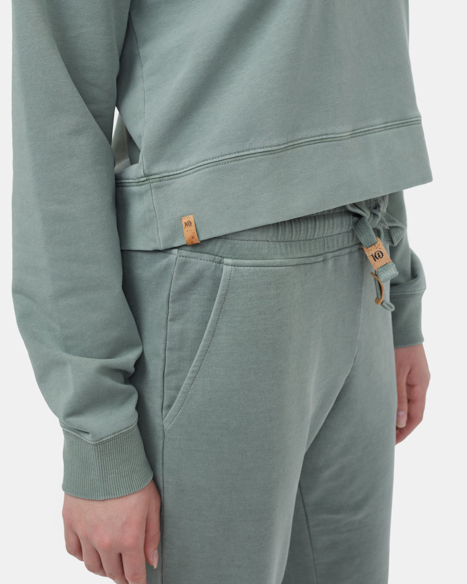 French Terry Cropped Hoodie