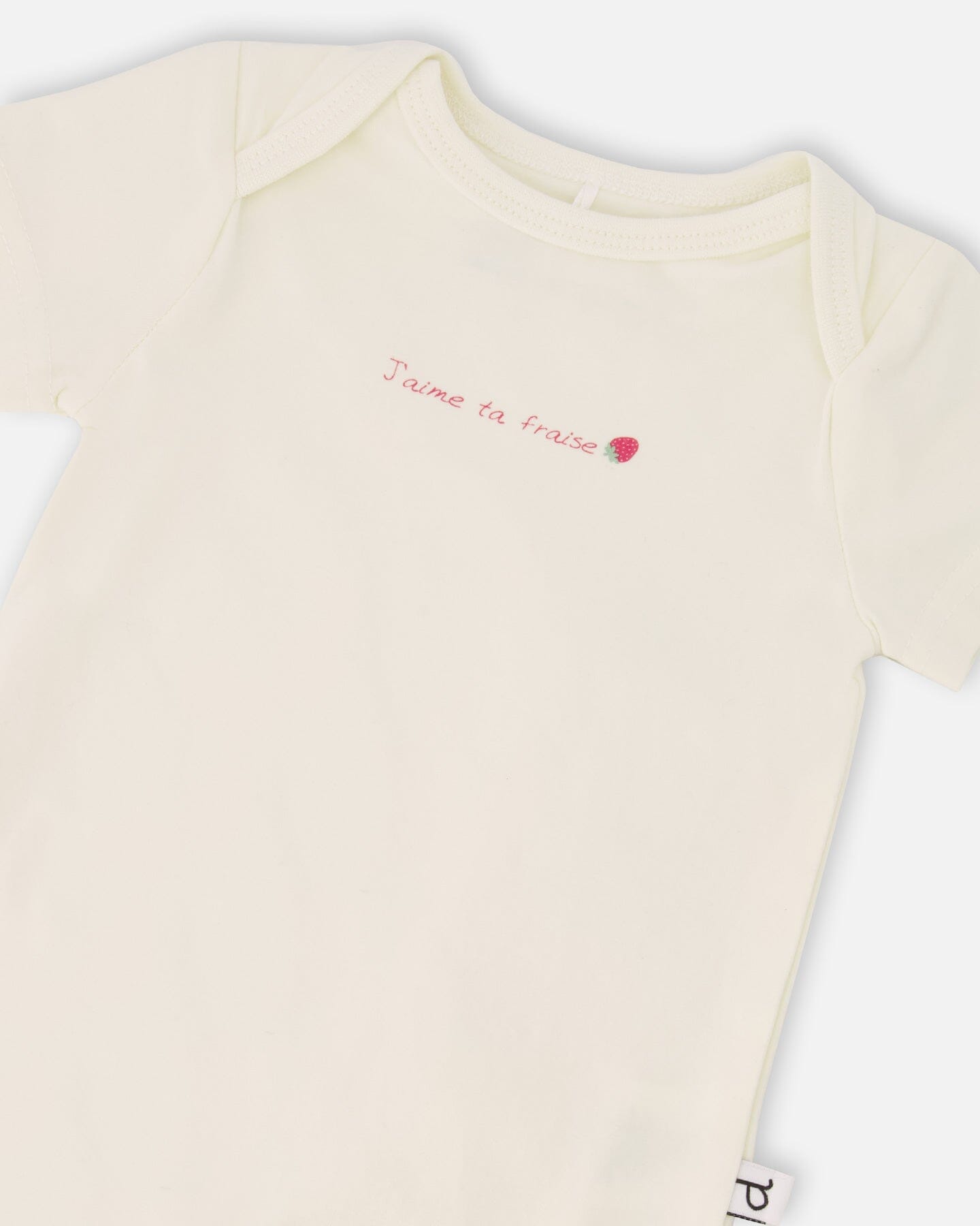 Evolutive Organic Cotton Jersey Onesie White