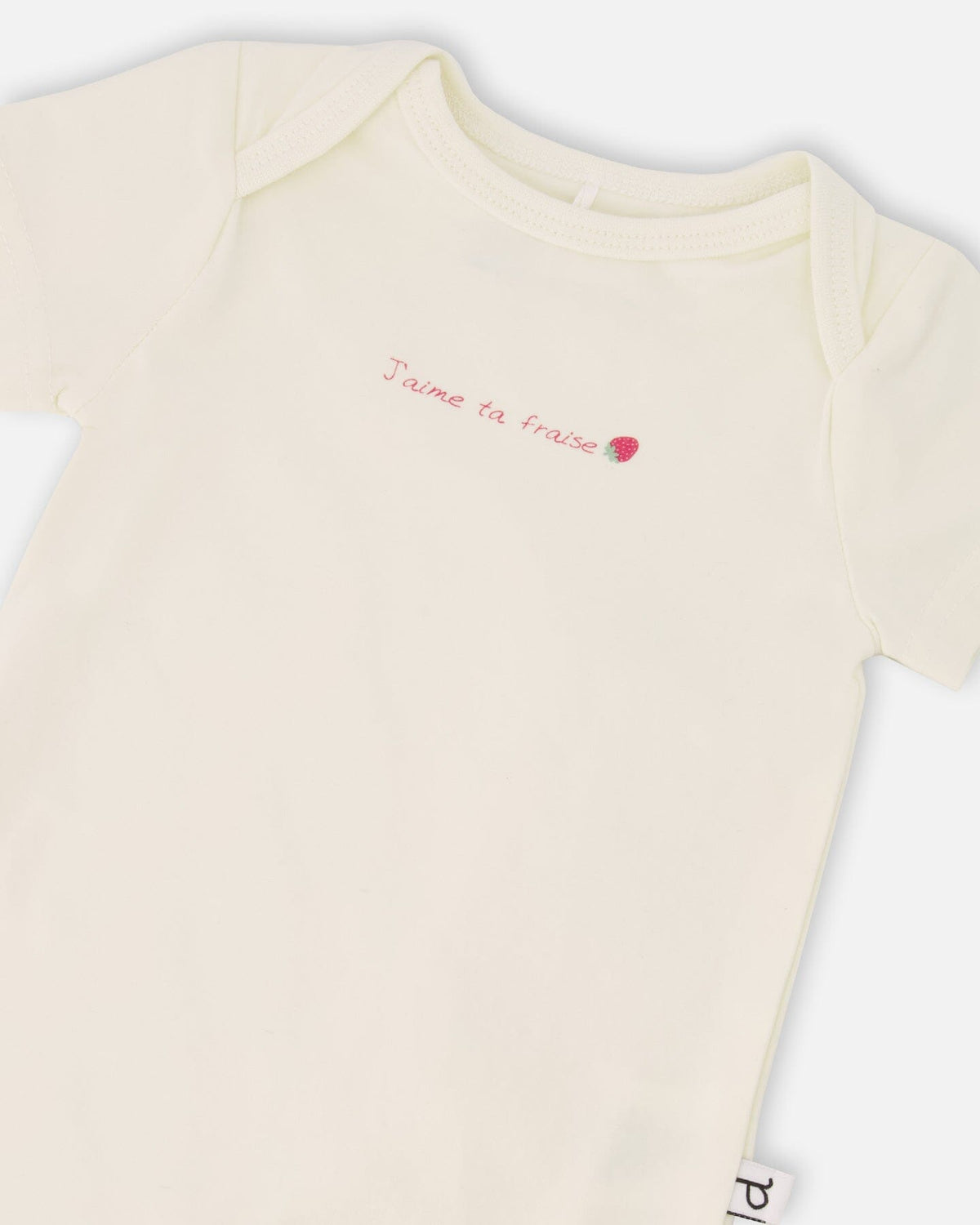 Evolutive Organic Cotton Jersey Onesie White
