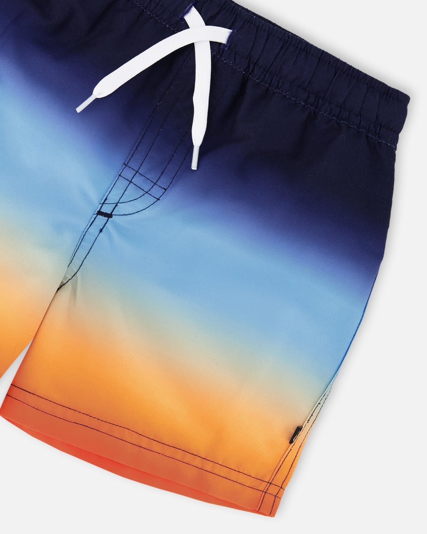 Swim Trunks Blue And Orange Gradient
