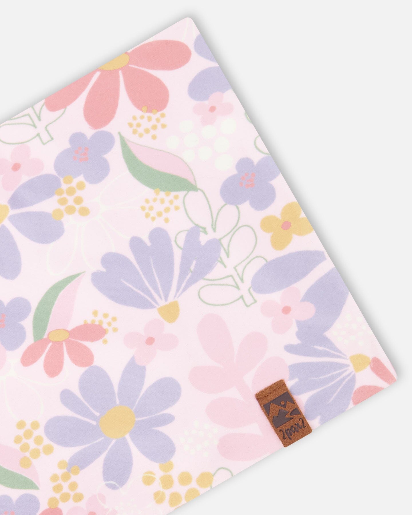 Stretch Jersey Neck Tube Pink Flower Print